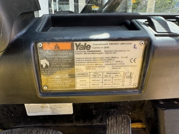 yale-erp20vf-lwb-elektromos-hasznalt-targonca-pe204603 adatok