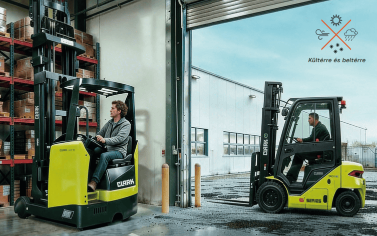 Clark elektromos targoncák kül és beltérre